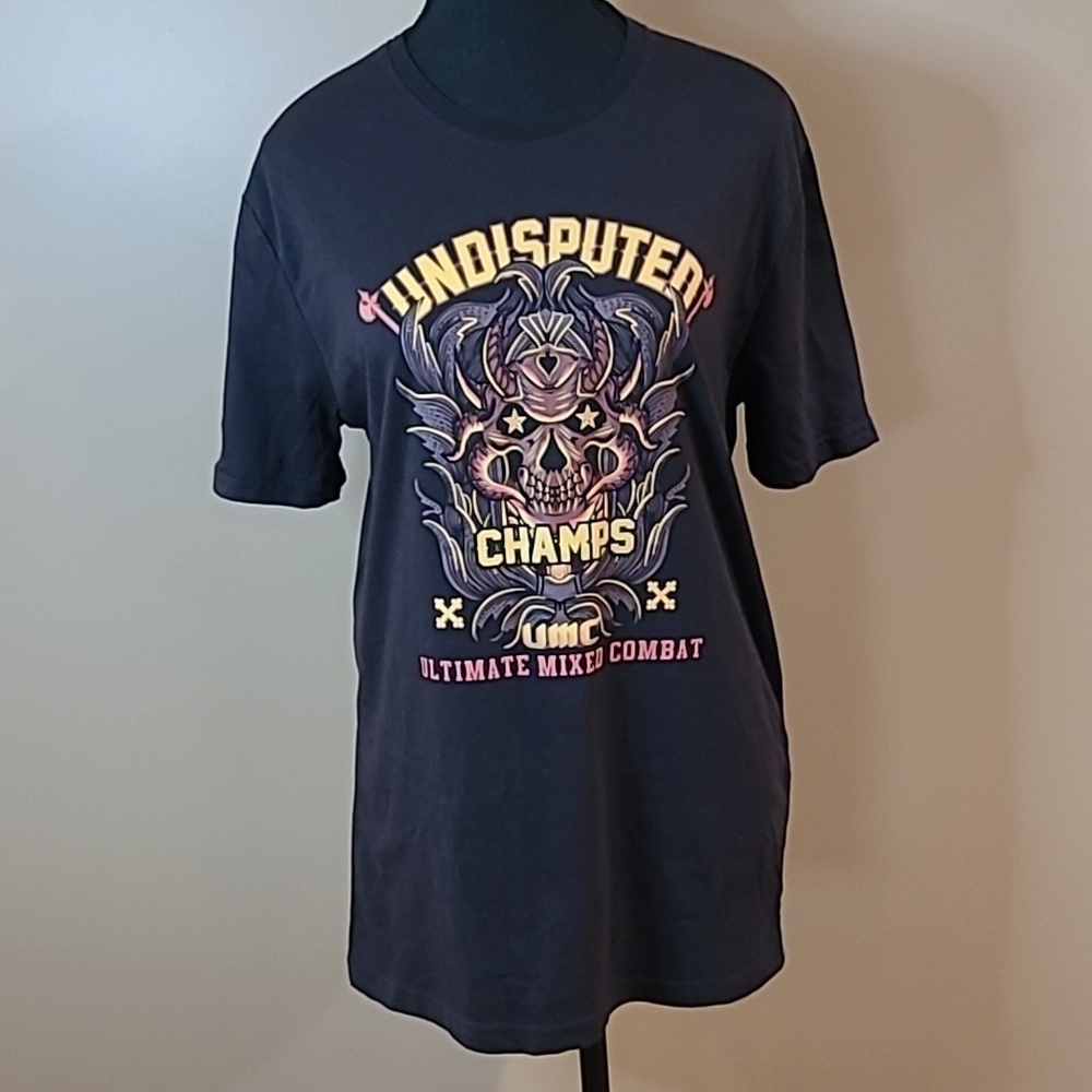 UNDER DISGUISE Undisputed Champs, Ultimate Mixed Combat T-shirt, Size Medium